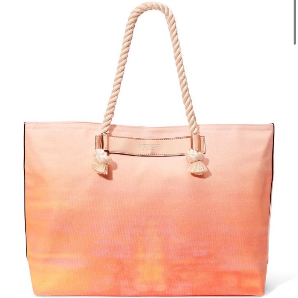 NWT Victoria’s Secret Sunset Canvas Tote